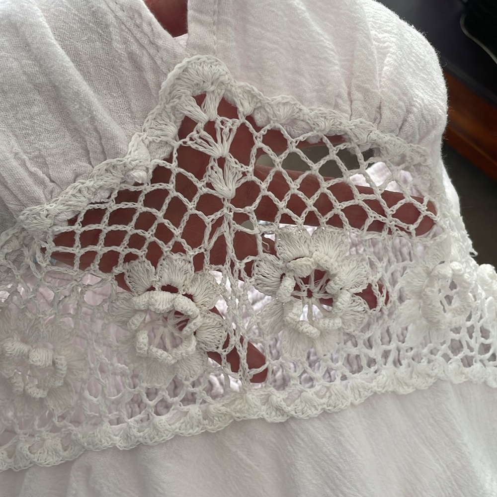 Elegant White Lace Halter Dress 🌸 Custom Made, One Size Fits All 😊*